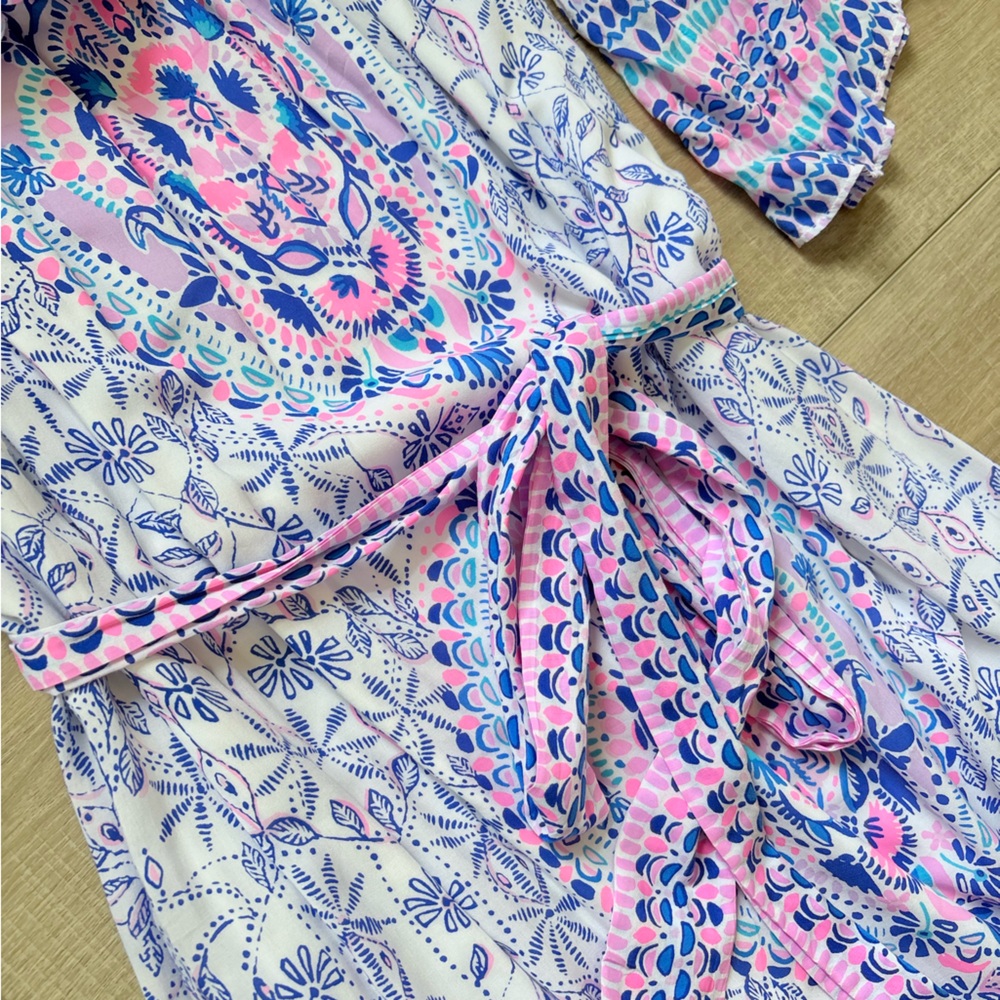 Lilly Pulitzer Abigail Off The Shoulder Midi Dress - Picture 8 of 10